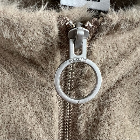Gymshark Whitney Simmons Eyelash Knit Jacket Tan Brown Extra Large - Picture 5 of 9